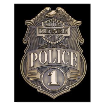 Harley-Davidson® Tin Sign - H-D Police Shield w/ Bar & Shield 2010161