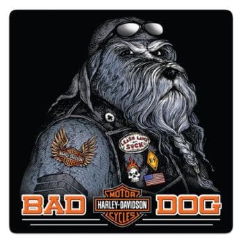 Harley-Davidson® Bad Dog Bar & Shield Embossed Tin Sign, 2011791