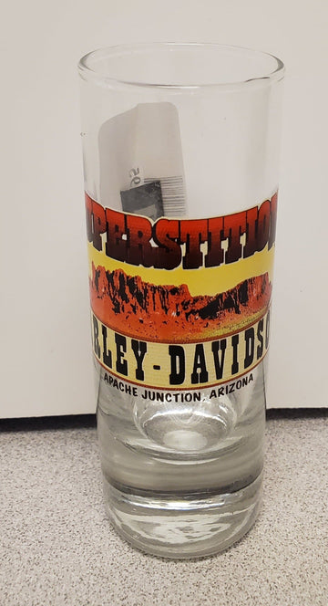 Superstition Harley-Davidson® Dealership Logo Custom Double Tall Shot Glass