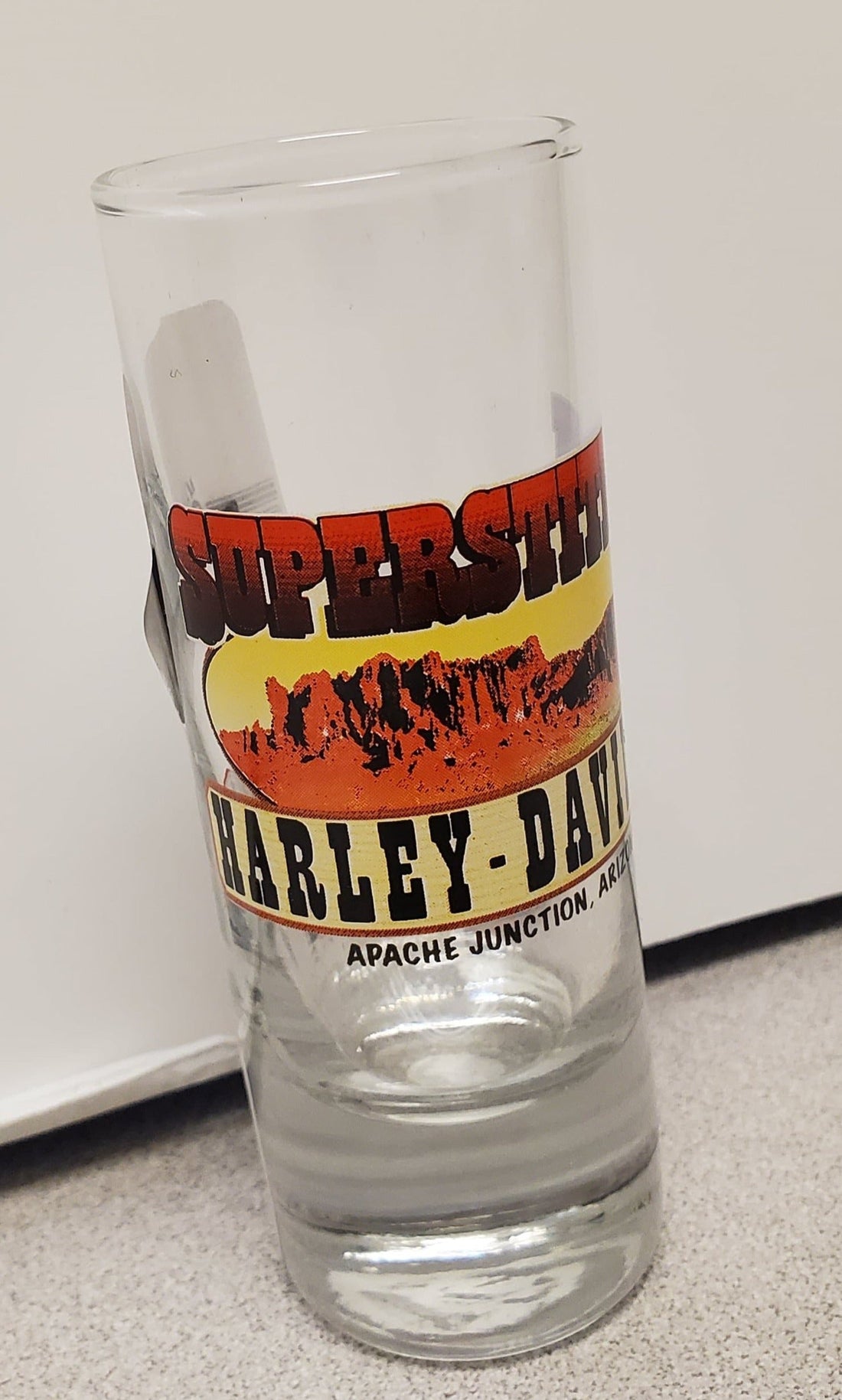 Superstition Harley-Davidson® Dealership Logo Custom Double Tall Shot Glass