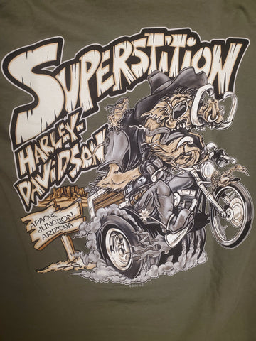 Harley-Davidson® Men's Fink Hog Short Sleeve T-Shirt, Military Green