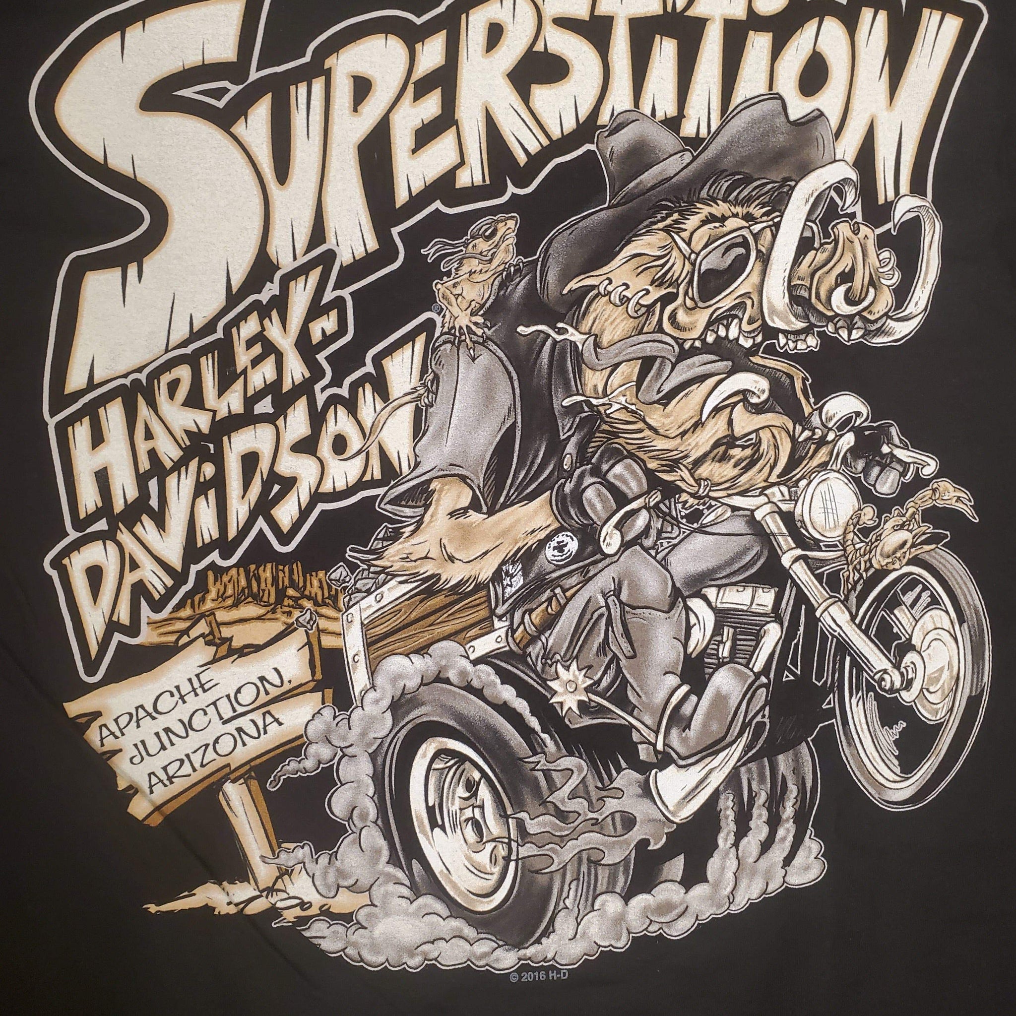 Harley-Davidson® Men's Fink Hog Short Sleeve T-Shirt, Black or Charcoal - Superstition Harley-Davidson