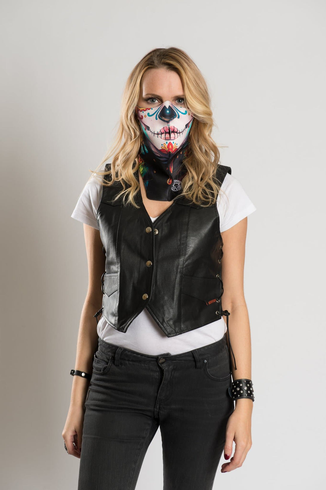 Hair Glove® Day of the Dead Frida Half Facemask, 53105