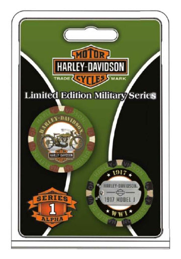 Harley-Davidson® Military Series Alpha 1 1917 Model J Collectible Poker Chip 6741