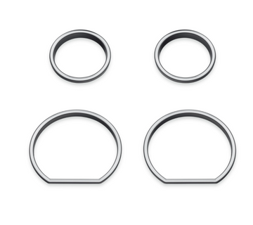 Harley-Davidson® Defiance Gauge Bezels - 4-Piece Fairing Kit, 61400361