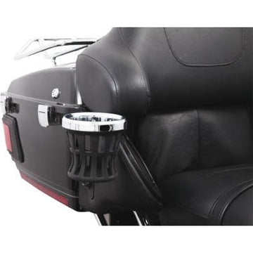 Ciro® Chrome Passenger Drink Holder for '96 - '13 FLHT, 0636-0026