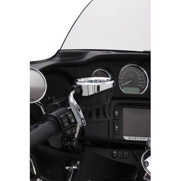 Ciro® Chrome Drink Holder w/ Handlebar Mount, 0636-0021