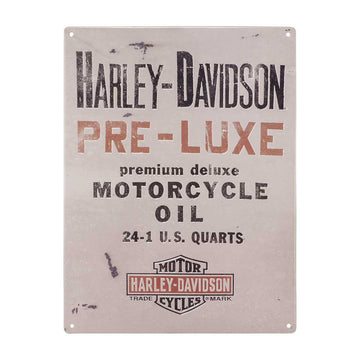 Harley-Davidson® Pre-luxe Motorcycle Oil Tin Sign, HDL-15537