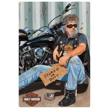 Harley-Davidson® Panhandler Embossed Tin Sign 2010881