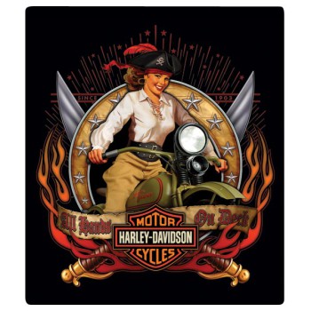 Harley-Davidson® Pirate Babe Embossed Magnet, 2010612