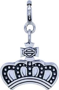 Harley-Davidson® Crown w/ Bar & Shield Charm, HDC0132