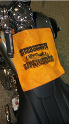 Superstition Harley-Davidson® Dealership Logo Custom Shop Towel, Orange