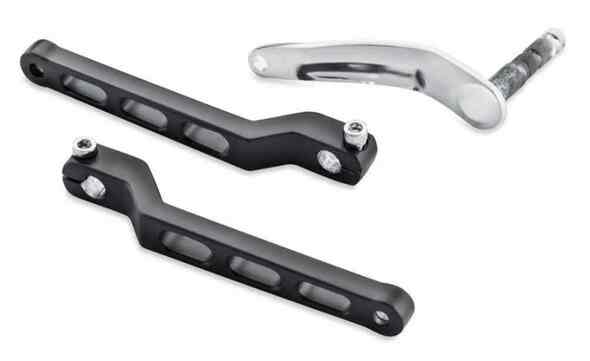 Harley-Davidson® Billet Style Heel / Toe Shift Lever, Satin Black Finish, 33600165