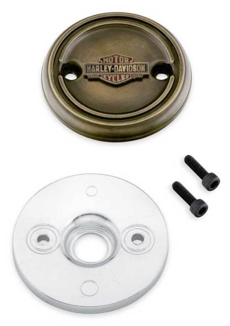 Harley-Davidson® Brass Finish Left Side Medallion - Fits XG Models, 25800091