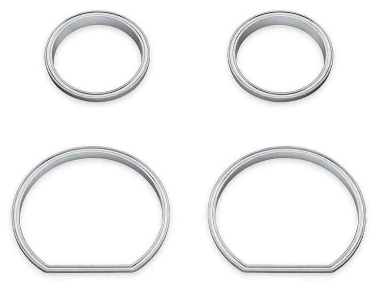 Harley-Davidson® 4-Piece Defiance Gauge Bezels Fairing Kit, 61400359