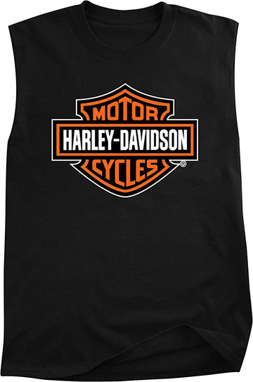 Harley-Davidson® Men's Bar & Shield Sleeveless Logo Back Tee, Black