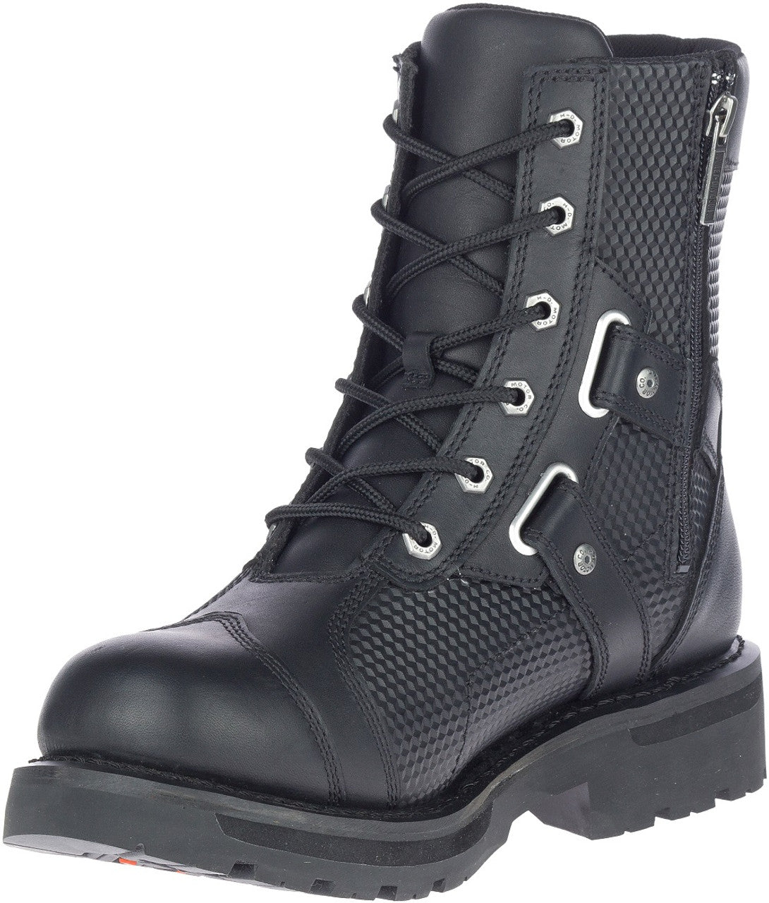 Harley-Davidson® Men's Stealth Carbon Lace 7-Inch Black Motorcycle Boots, D93788