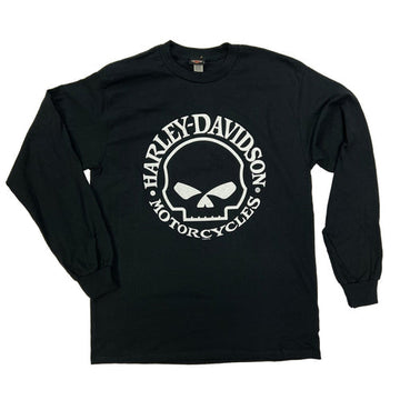 Harley-Davidson® Men's Willie G Skull Usery Pass Long Sleeve Tee, Black